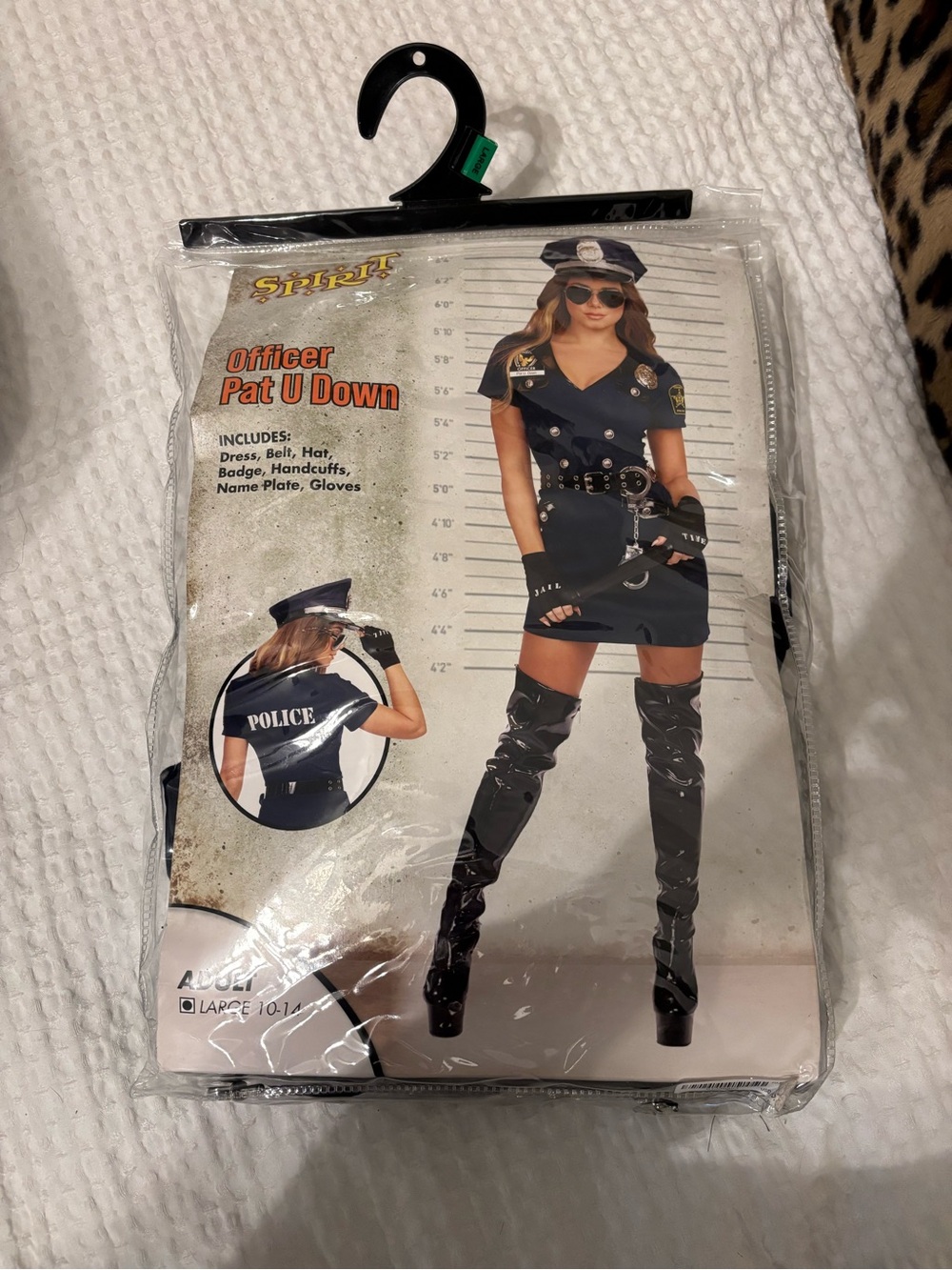 Spirit Officer Pat U Down Women's Black Police Costume